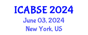 International Conference on Agricultural and Biological Systems Engineering (ICABSE) June 03, 2024 - New York, United States