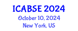 International Conference on Agricultural and Biological Systems Engineering (ICABSE) October 10, 2024 - New York, United States