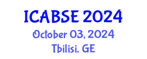 International Conference on Agricultural and Biological Systems Engineering (ICABSE) October 03, 2024 - Tbilisi, Georgia