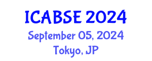 International Conference on Agricultural and Biological Systems Engineering (ICABSE) September 05, 2024 - Tokyo, Japan