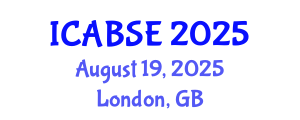International Conference on Agricultural and Biological Systems Engineering (ICABSE) August 19, 2025 - London, United Kingdom