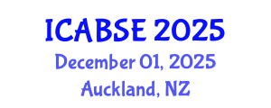 International Conference on Agricultural and Biological Systems Engineering (ICABSE) December 01, 2025 - Auckland, New Zealand
