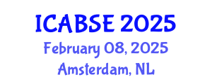 International Conference on Agricultural and Biological Systems Engineering (ICABSE) February 08, 2025 - Amsterdam, Netherlands