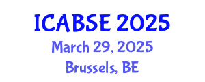 International Conference on Agricultural and Biological Systems Engineering (ICABSE) March 29, 2025 - Brussels, Belgium