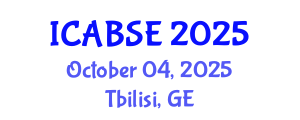 International Conference on Agricultural and Biological Systems Engineering (ICABSE) October 04, 2025 - Tbilisi, Georgia