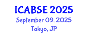 International Conference on Agricultural and Biological Systems Engineering (ICABSE) September 09, 2025 - Tokyo, Japan