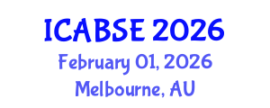 International Conference on Agricultural and Biological Systems Engineering (ICABSE) February 01, 2026 - Melbourne, Australia