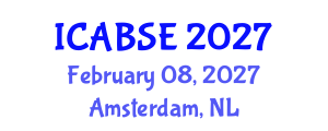 International Conference on Agricultural and Biological Systems Engineering (ICABSE) February 08, 2027 - Amsterdam, Netherlands International Conference on Agricultural and Biological Systems Engineering (ICABSE) February 08, 2027 - Amsterdam, Netherlands