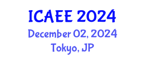 International Conference on Agricultural and Environmental Engineering (ICAEE) December 02, 2024 - Tokyo, Japan