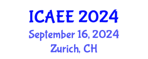 International Conference on Agricultural and Environmental Engineering (ICAEE) September 16, 2024 - Zurich, Switzerland