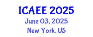 International Conference on Agricultural and Environmental Engineering (ICAEE) June 03, 2025 - New York, United States