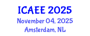 International Conference on Agricultural and Environmental Engineering (ICAEE) November 04, 2025 - Amsterdam, Netherlands