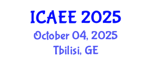 International Conference on Agricultural and Environmental Engineering (ICAEE) October 04, 2025 - Tbilisi, Georgia