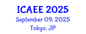 International Conference on Agricultural and Environmental Engineering (ICAEE) September 09, 2025 - Tokyo, Japan