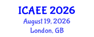 International Conference on Agricultural and Environmental Engineering (ICAEE) August 19, 2026 - London, United Kingdom