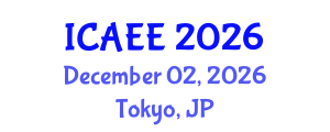 International Conference on Agricultural and Environmental Engineering (ICAEE) December 02, 2026 - Tokyo, Japan International Conference on Agricultural and Environmental Engineering (ICAEE) December 02, 2026 - Tokyo, Japan