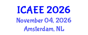 International Conference on Agricultural and Environmental Engineering (ICAEE) November 04, 2026 - Amsterdam, Netherlands