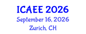 International Conference on Agricultural and Environmental Engineering (ICAEE) September 16, 2026 - Zurich, Switzerland