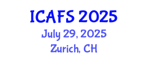 International Conference on Agricultural and Farming Systems (ICAFS) July 29, 2025 - Zurich, Switzerland