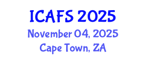 International Conference on Agricultural and Farming Systems (ICAFS) November 04, 2025 - Cape Town, South Africa