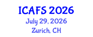 International Conference on Agricultural and Farming Systems (ICAFS) July 29, 2026 - Zurich, Switzerland