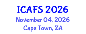 International Conference on Agricultural and Farming Systems (ICAFS) November 04, 2026 - Cape Town, South Africa