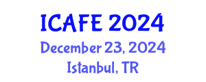 International Conference on Agricultural and Food Engineering (ICAFE) December 23, 2024 - Istanbul, Turkey