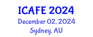 International Conference on Agricultural and Food Engineering (ICAFE) December 02, 2024 - Sydney, Australia