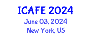 International Conference on Agricultural and Food Engineering (ICAFE) June 03, 2024 - New York, United States