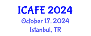International Conference on Agricultural and Food Engineering (ICAFE) October 17, 2024 - Istanbul, Turkey