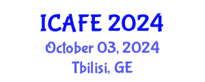 International Conference on Agricultural and Food Engineering (ICAFE) October 03, 2024 - Tbilisi, Georgia