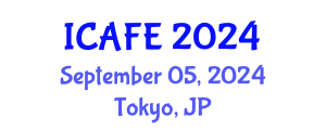 International Conference on Agricultural and Food Engineering (ICAFE) September 05, 2024 - Tokyo, Japan