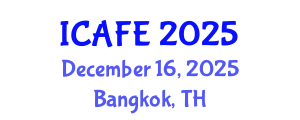 International Conference on Agricultural and Food Engineering (ICAFE) December 16, 2025 - Bangkok, Thailand