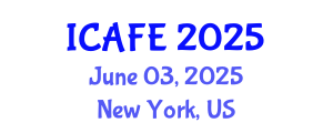 International Conference on Agricultural and Food Engineering (ICAFE) June 03, 2025 - New York, United States