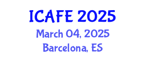 International Conference on Agricultural and Food Engineering (ICAFE) March 04, 2025 - Barcelona, Spain