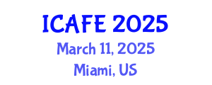 International Conference on Agricultural and Food Engineering (ICAFE) March 11, 2025 - Miami, United States