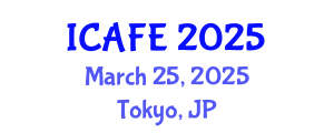 International Conference on Agricultural and Food Engineering (ICAFE) March 25, 2025 - Tokyo, Japan