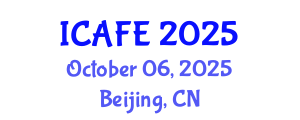 International Conference on Agricultural and Food Engineering (ICAFE) October 06, 2025 - Beijing, China