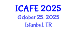 International Conference on Agricultural and Food Engineering (ICAFE) October 25, 2025 - Istanbul, Turkey