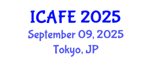 International Conference on Agricultural and Food Engineering (ICAFE) September 09, 2025 - Tokyo, Japan