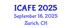 International Conference on Agricultural and Food Engineering (ICAFE) September 16, 2025 - Zurich, Switzerland