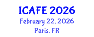 International Conference on Agricultural and Food Engineering (ICAFE) February 22, 2026 - Paris, France