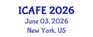 International Conference on Agricultural and Food Engineering (ICAFE) June 03, 2026 - New York, United States