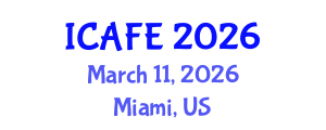 International Conference on Agricultural and Food Engineering (ICAFE) March 11, 2026 - Miami, United States