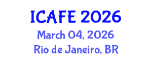 International Conference on Agricultural and Food Engineering (ICAFE) March 04, 2026 - Rio de Janeiro, Brazil