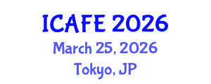 International Conference on Agricultural and Food Engineering (ICAFE) March 25, 2026 - Tokyo, Japan