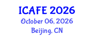 International Conference on Agricultural and Food Engineering (ICAFE) October 06, 2026 - Beijing, China