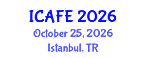 International Conference on Agricultural and Food Engineering (ICAFE) October 25, 2026 - Istanbul, Turkey