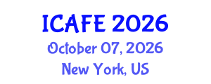 International Conference on Agricultural and Food Engineering (ICAFE) October 07, 2026 - New York, United States