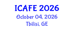 International Conference on Agricultural and Food Engineering (ICAFE) October 04, 2026 - Tbilisi, Georgia